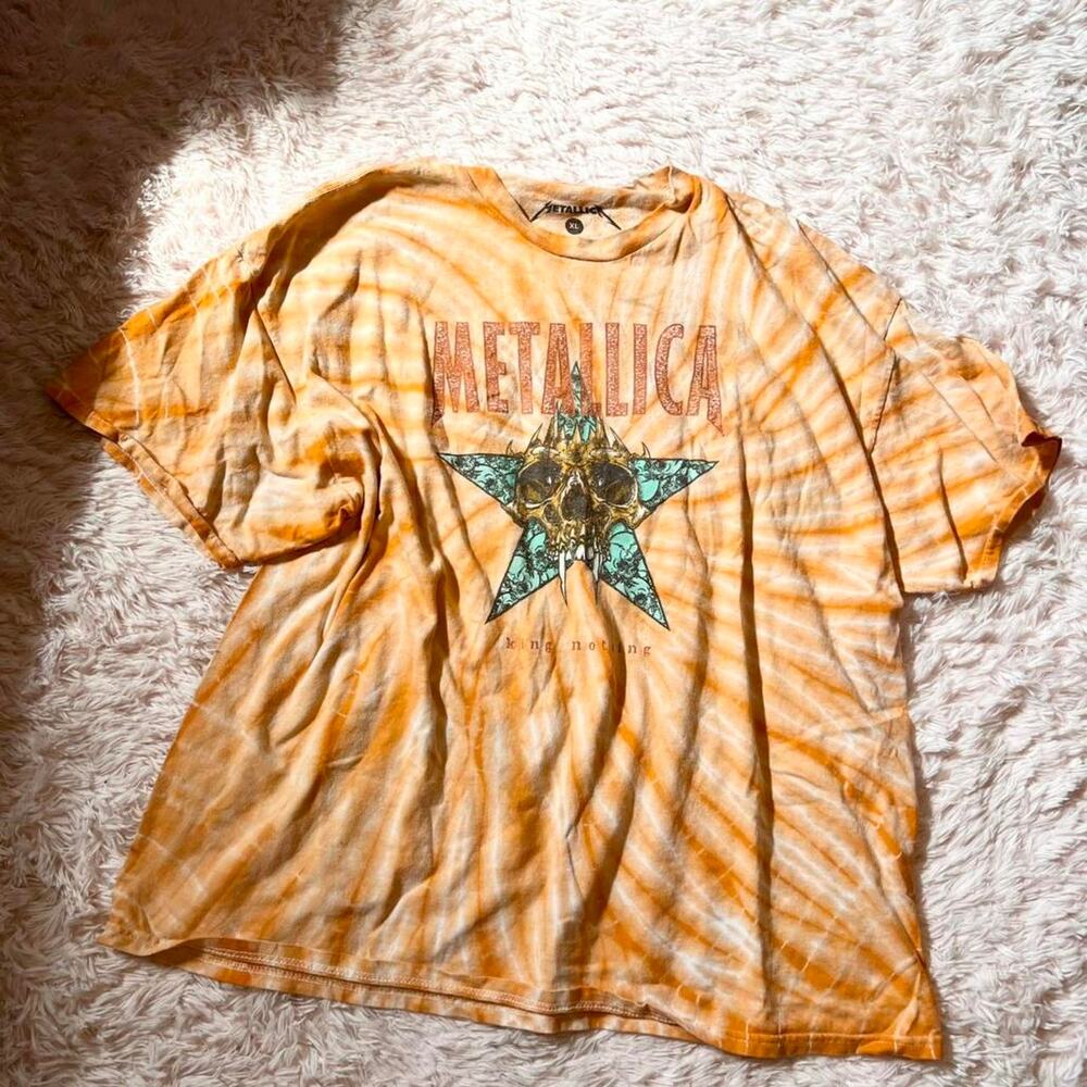 Metallica King Nothing Tie Dye Tee Shirt Band‎ Graphic Rock Metal Unisex XL